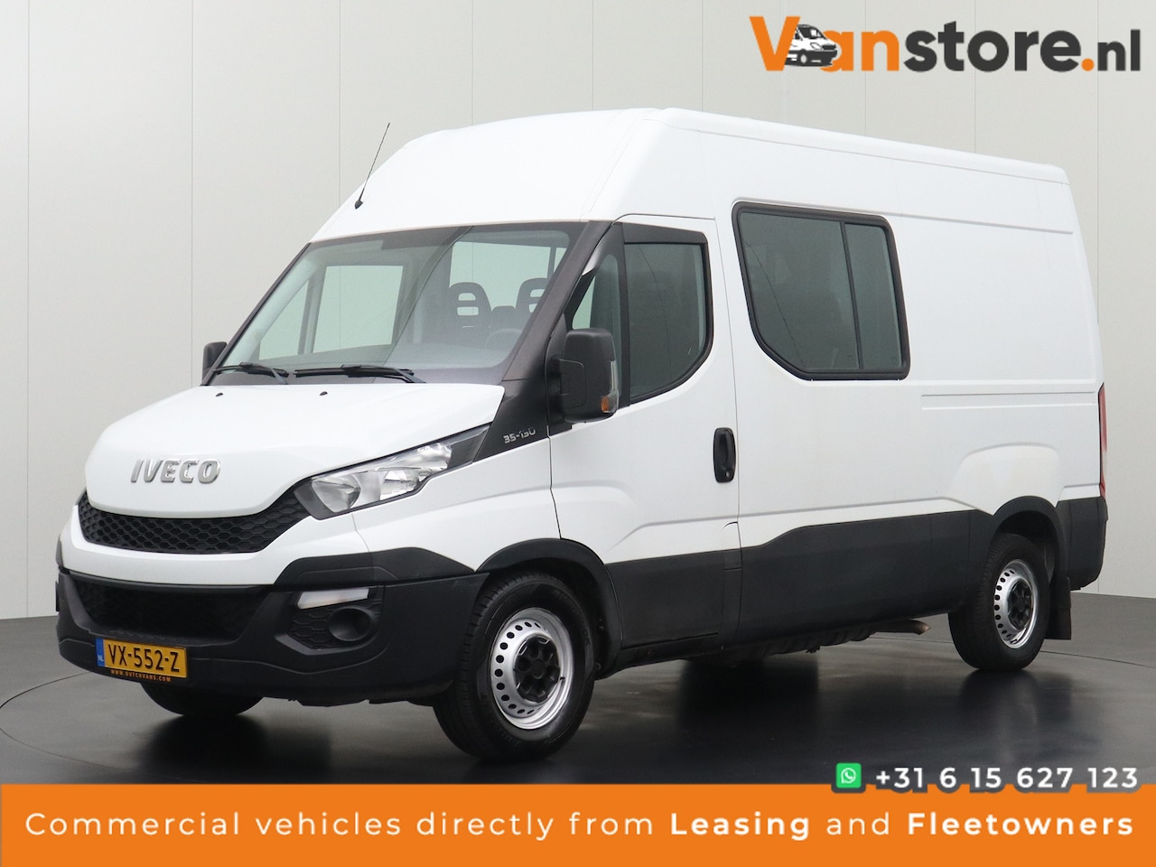 Iveco Daily - 35S13V L2H2 Dubbele Cabine | Navigatie | Airco | 3500Kg Trekhaak - AutoWereld.nl