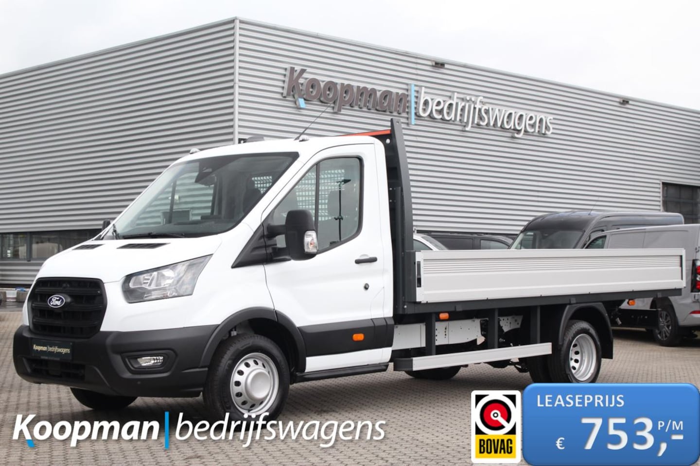 Ford Transit - 350 2.0TDCI 165pk L4H1 Trend RWD | Pick-up | Dubbellucht | Camera | Carplay/Android | 3500 - AutoWereld.nl