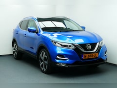 Nissan Qashqai - 1.3 160Pk DIG-T Tekna Panodak, Leer, Stoelverw, 360 Camera, Led Koplampen, 19"LM Velgen