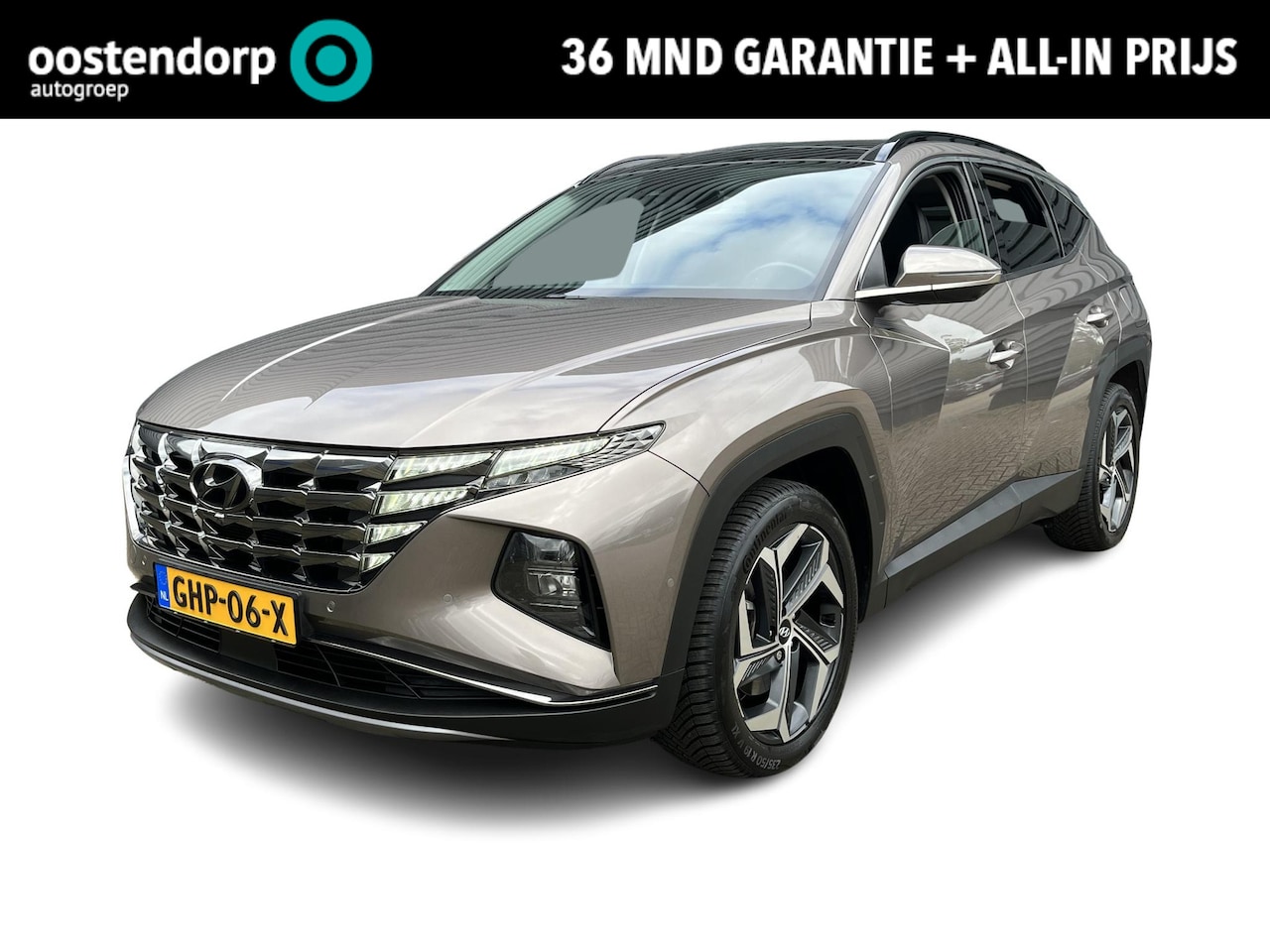 Hyundai Tucson - 1.6 T-GDI HEV Premium Sky | Rijklaarprijs! | Panorama dak | Leder | Navigatie | Camera | C - AutoWereld.nl