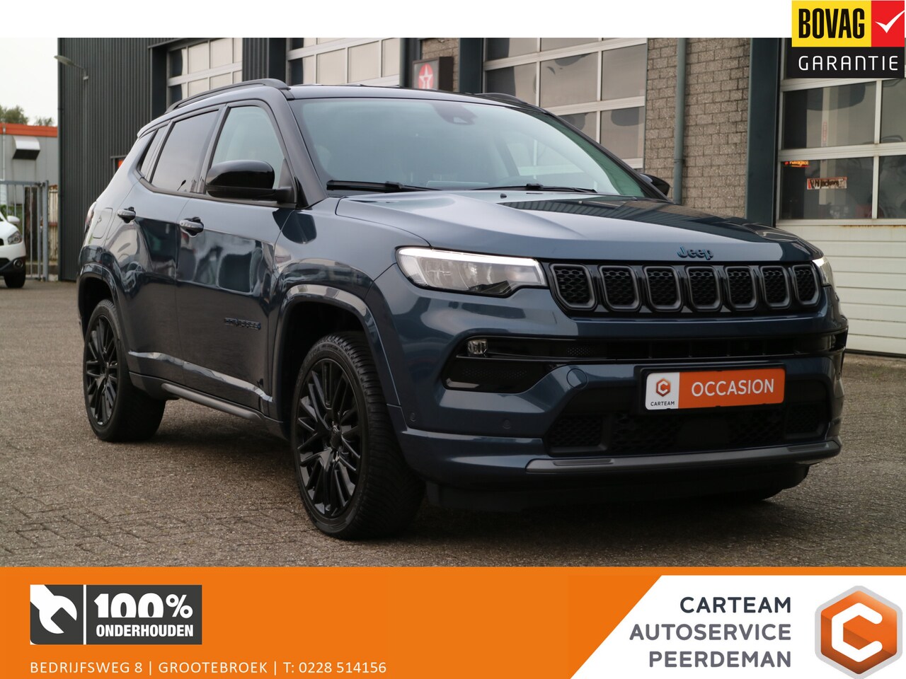 Jeep Compass - 4xe 240 Plug-in Hybrid Electric S | Navi | Leder | Camera | - AutoWereld.nl