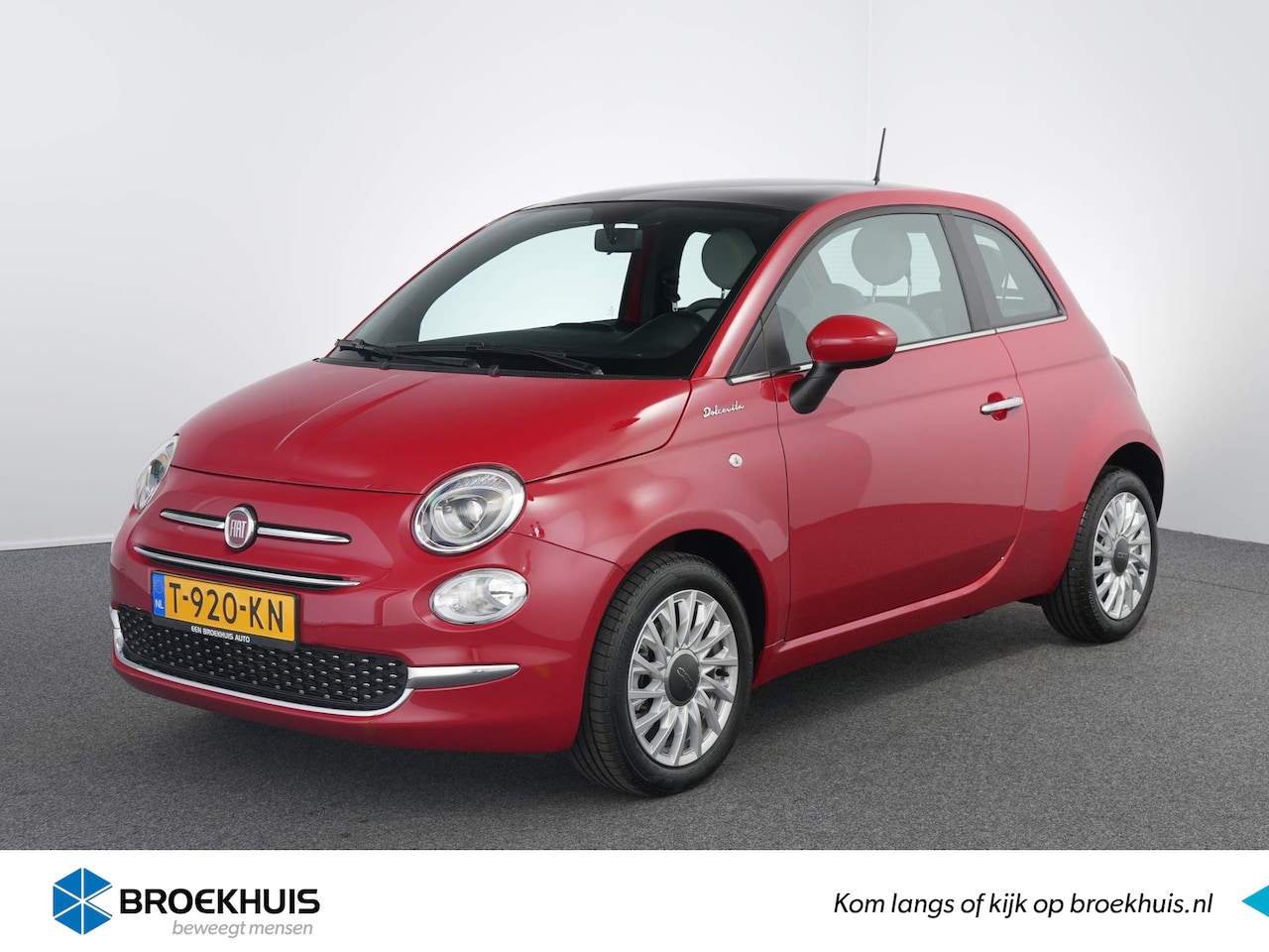 Fiat 500 - 1.0 Hybrid Dolcevita | Cruise | Clima | Pamorama dak | Apple Carplay/ Android auto | - AutoWereld.nl