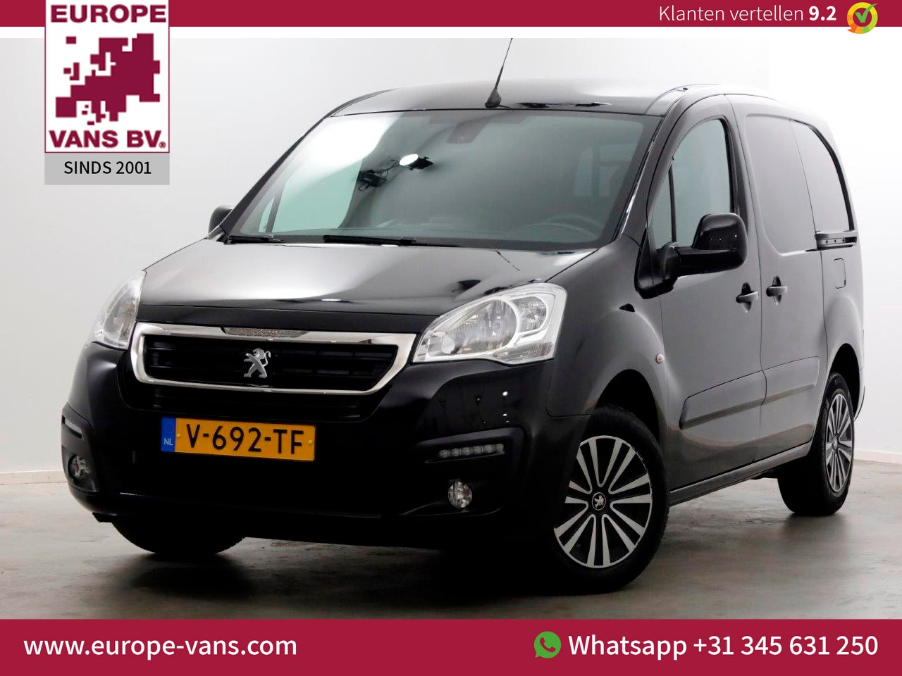 Peugeot Partner - 1.6 BlueHDi 100pk E6 Premium Pack Airco/Navi/Achterklep/2x Schuifdeur 11-2018 - AutoWereld.nl