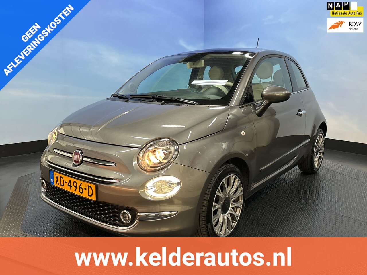 Fiat 500 - 0.9 TwinAir Turbo Lounge Pano | Navi | Airco | PDC - AutoWereld.nl