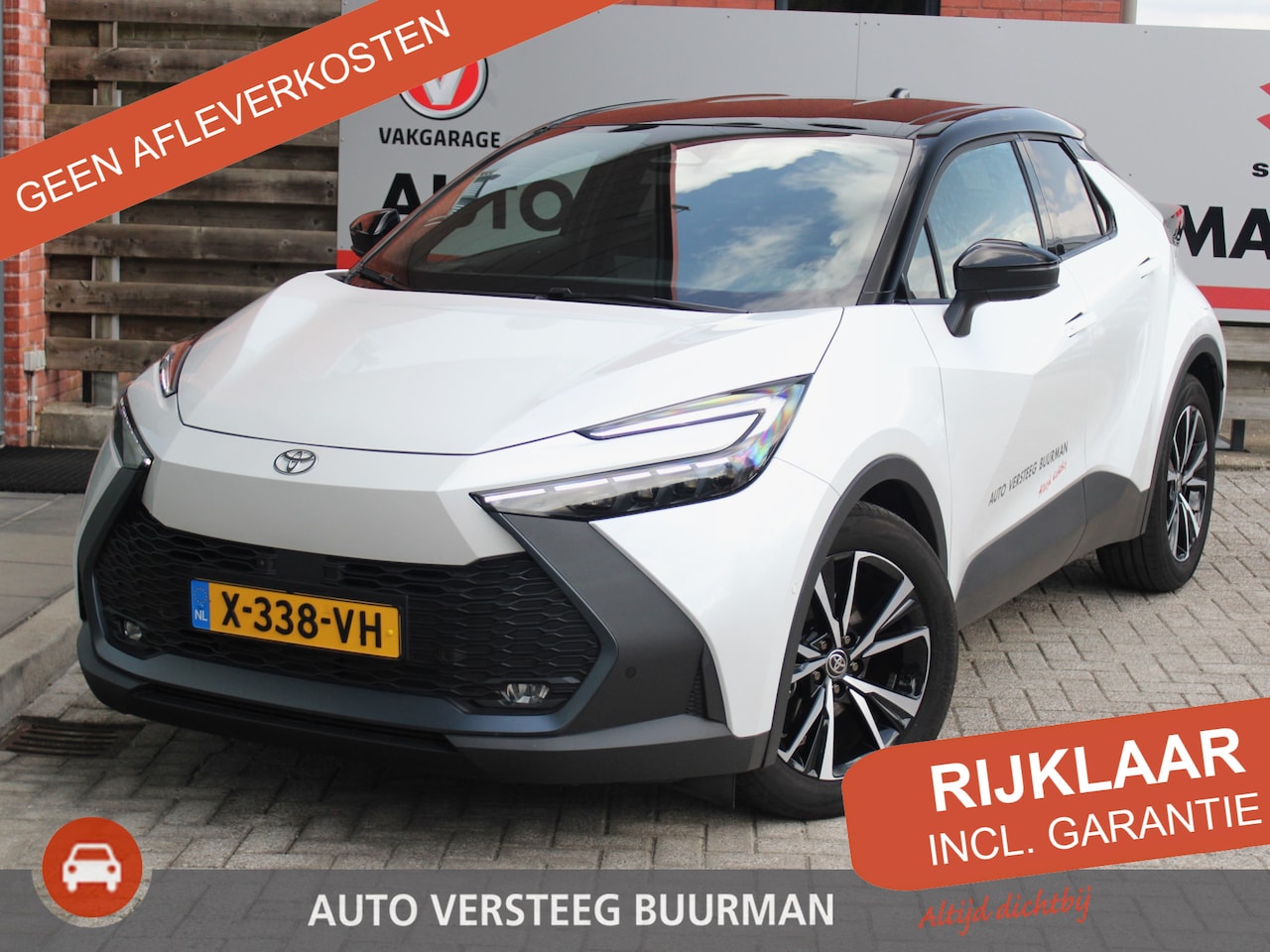 Toyota C-HR - 1.8 Hybrid 140 First Edition Automaat Bi-tone Premium lak , NL Auto 360 Camera, Elektrisch - AutoWereld.nl