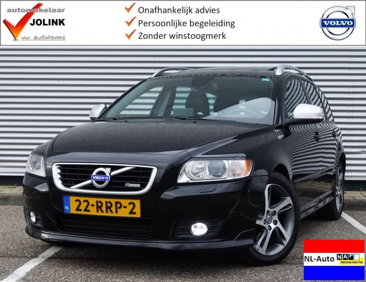 Volvo V50 - 2.0 D3 R-Design Pro Edition 5 cilinder I NL-Auto I RTI Navi I Le - AutoWereld.nl