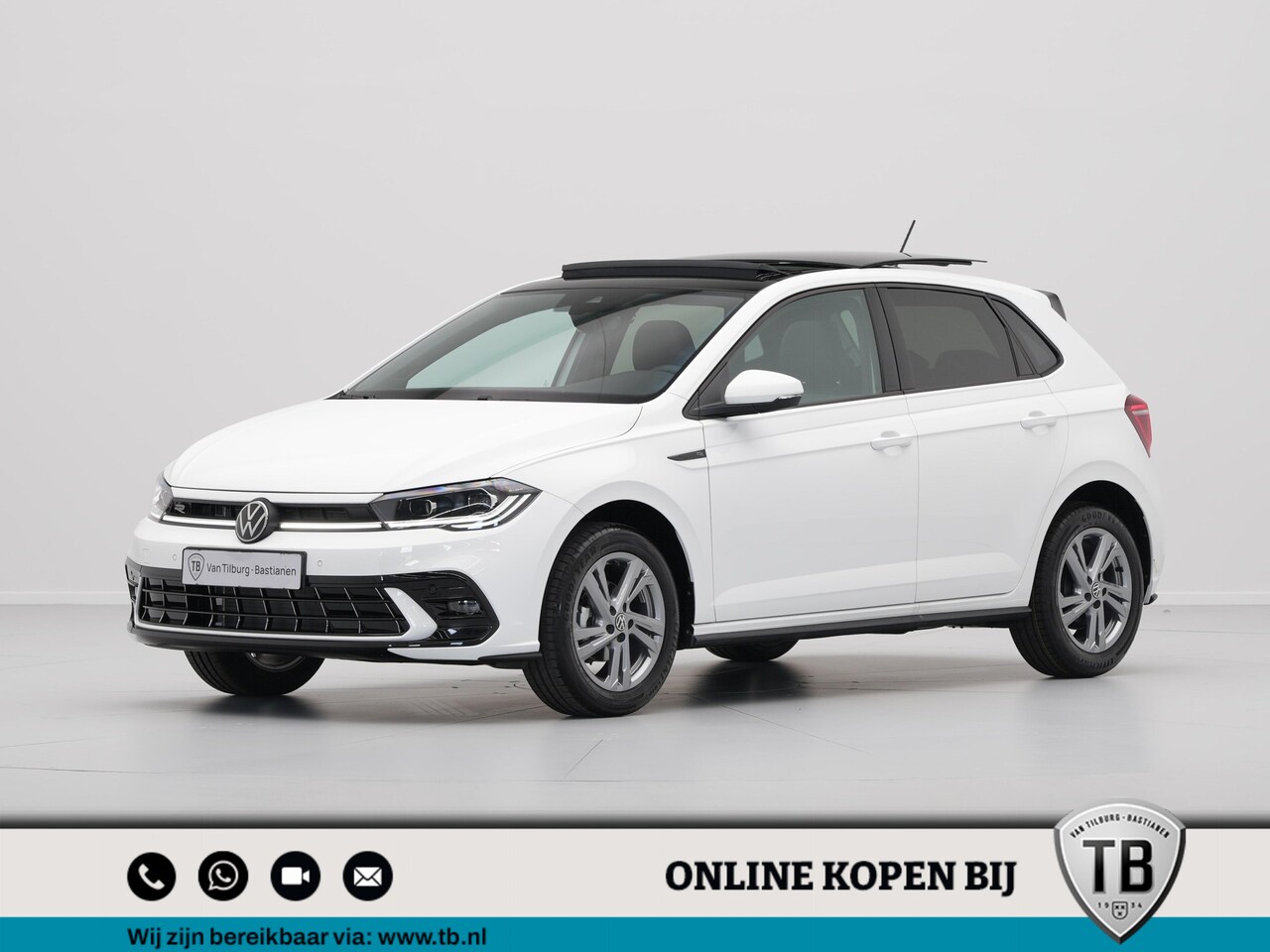 Volkswagen Polo - 1.0 TSI 95 7DSG R-Line Automatisch | Airconditioning automatisch, 2-zone (Climatronic) | Z - AutoWereld.nl