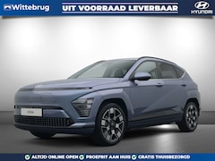 Hyundai Kona Electric - Premium 65.4 kWh Volledig Elektrisch met Navigatie, Lederen bekleding en Stoelverwarming U