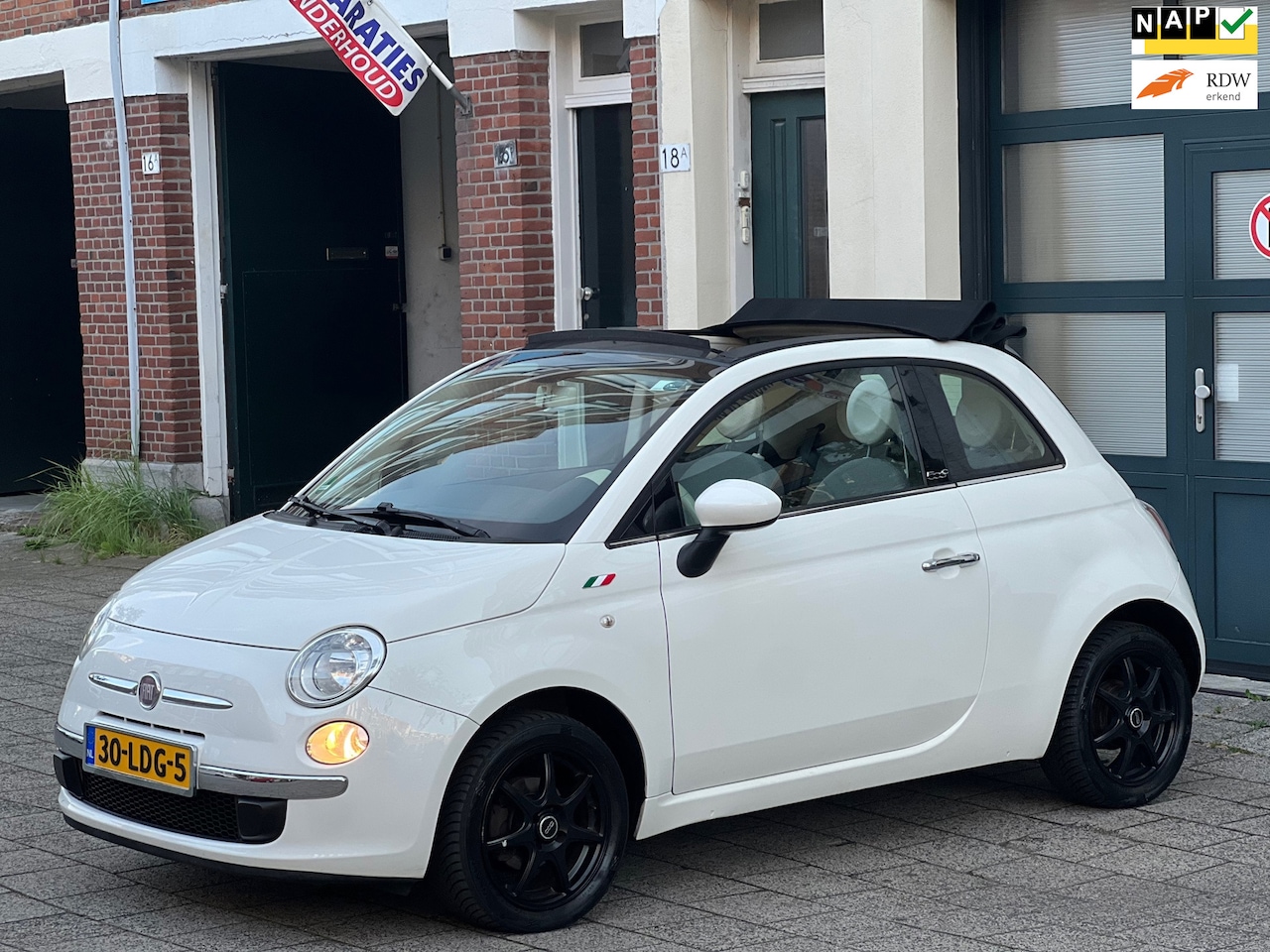 Fiat 500 C - 1.2 Lounge-cabrio-automaat-airco - AutoWereld.nl