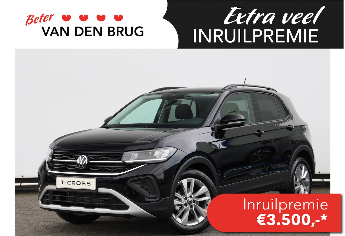 Volkswagen T-Cross - 1.0 TSI Life Edition 95pk | Achteruitrijcamera | Keyless | 17" velgen | Parkeersensoren | - AutoWereld.nl