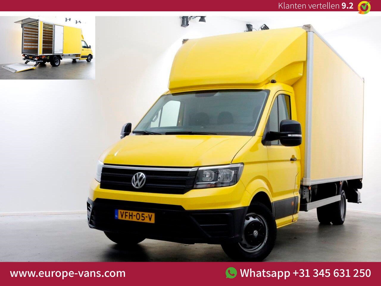 Volkswagen Crafter - 50 2.0 TDI 177pk XXL Bakwagen met laadklep 1000kg en zijdeur L463 03-2020 - AutoWereld.nl