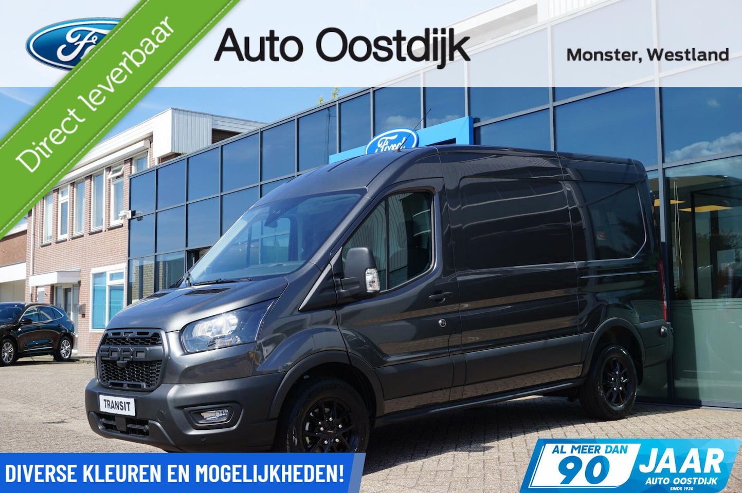 Ford Transit - 350 2.0 TDCI L2H2 Trend 130PK Automaat DIRECT RIJDEN!! 3-zit Trekhaak Camera LED-Laadruimt - AutoWereld.nl