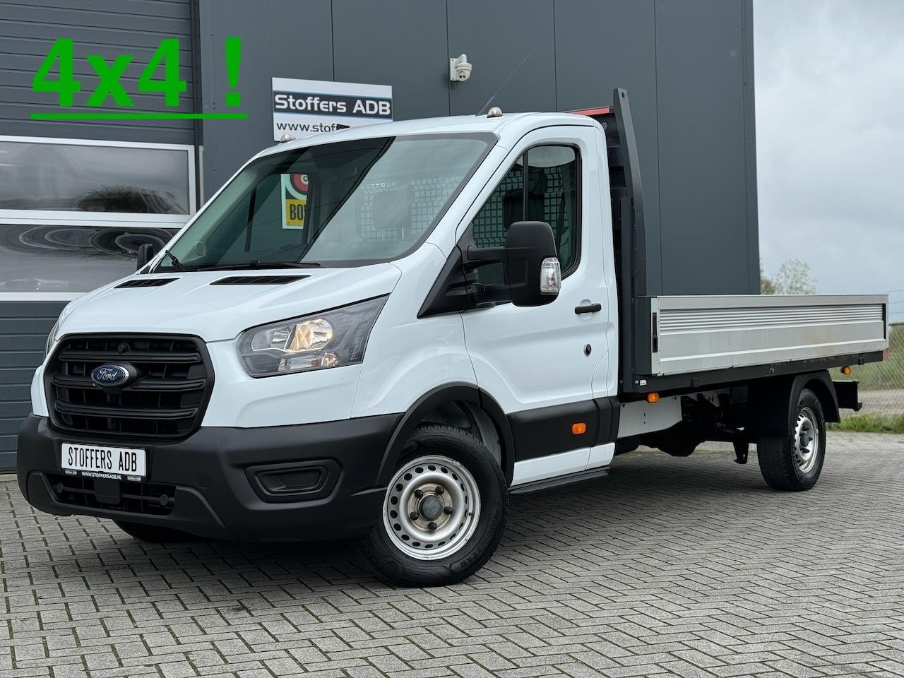 Ford Transit - 350 2.0 TDCI 131pk L3 AWD 4x4 Pick-up | Trekhaak 2800KG | 3.66m laadbak | Airco | Cruise | - AutoWereld.nl