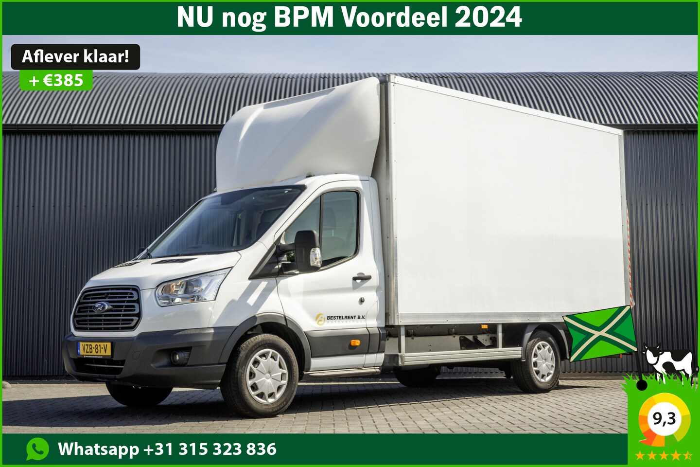 Ford Transit - **2.0 TDCI Bakwagen met laadklep | Euro 6 | 130 PK | A/C | Cruise | Camera | 3-Persoons** - AutoWereld.nl