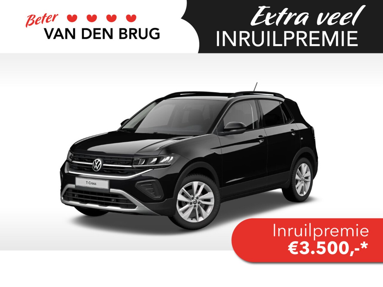 Volkswagen T-Cross - (1) GP Life Edition 1.0 70 kW / 95 pk TSI SUV 5 versn. Hand | Camera | App-connect | 17" l - AutoWereld.nl