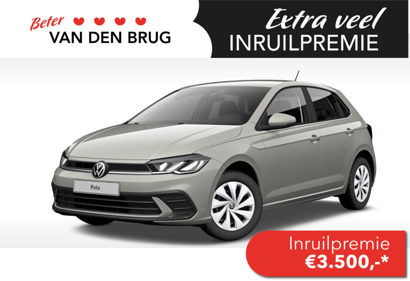 Volkswagen Polo - (6) GP Polo 1.0 70 kW / 95 pk TSI Hatchback 5 versn. Hand | Airco | Cruise control | - AutoWereld.nl