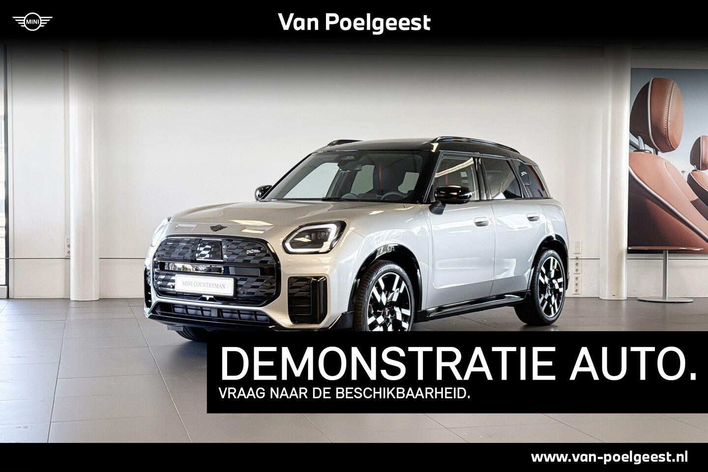 MINI Countryman - Electric E John Cooper Works 66.5 kWh | JCW stoelen | Glazen Panoramadak | Stoelverwarming - AutoWereld.nl