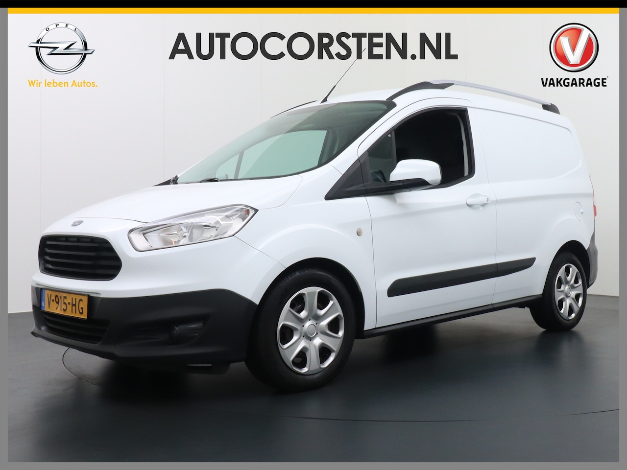 Ford Transit Courier - 1.5 TDCI Airco Cruise Control Lat-om-lat Laaddeuren a. Dakrails Schuifdeur-Rechts Elektr.R - AutoWereld.nl