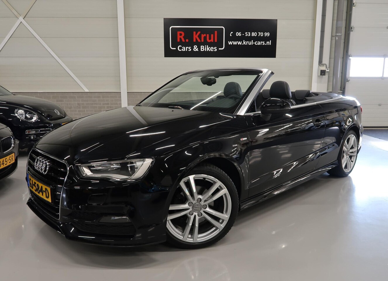 Audi A3 Cabriolet - 1.4 TFSI CoD Ambition Pro Line S 2x S-Line Automaat Leer Nekverwarming NL-auto Navigatie 1 - AutoWereld.nl