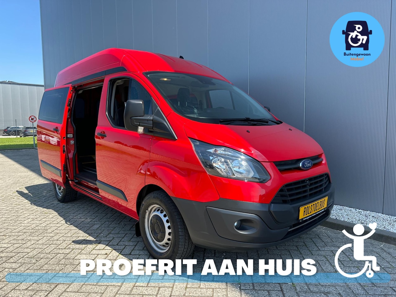 Ford Transit Custom - 2.0 Rolstoelbus L1H2 AUTOMAAT | ELEK. DEUREN - AutoWereld.nl