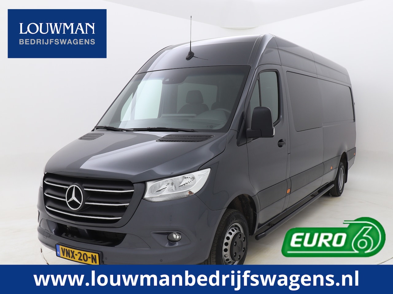 Mercedes-Benz Sprinter - 517 1.9 CDI L3H2 DC 9G-Automaat Dubbele cabine Dubbel lucht 3500KG Trekhaak - AutoWereld.nl