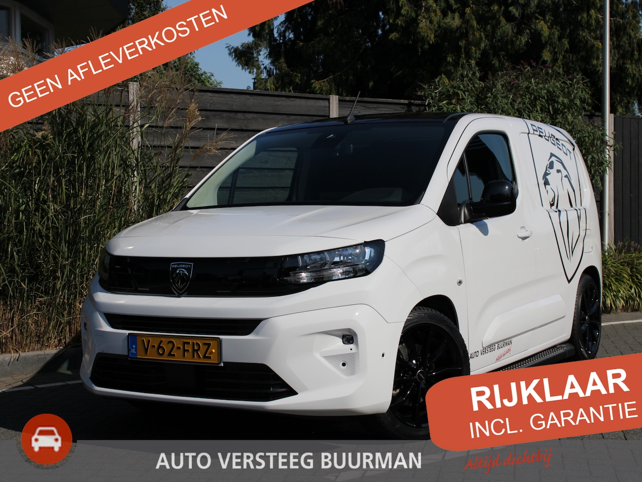 Peugeot Partner - 1.5 BlueHDi 130PK EAT8 Automaat L1 1000KG White & Black Edition, Navigatie, Airconditionin - AutoWereld.nl