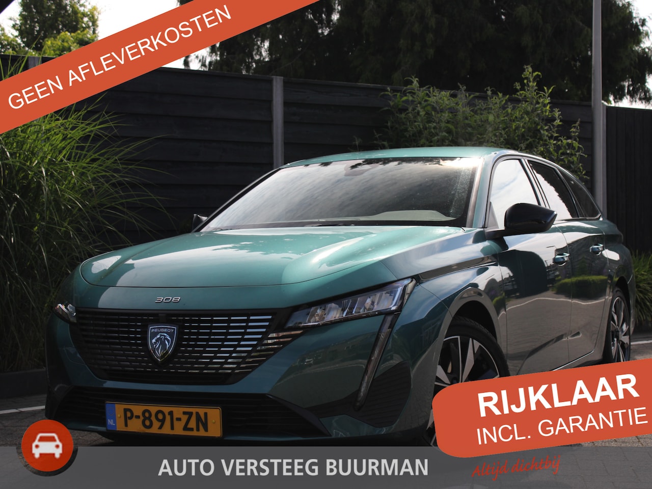 Peugeot 308 SW - 1.2 PureTech 130PK Allure Pack Business EAT8 Automaat Navigatie, Trekhaak, All-season band - AutoWereld.nl