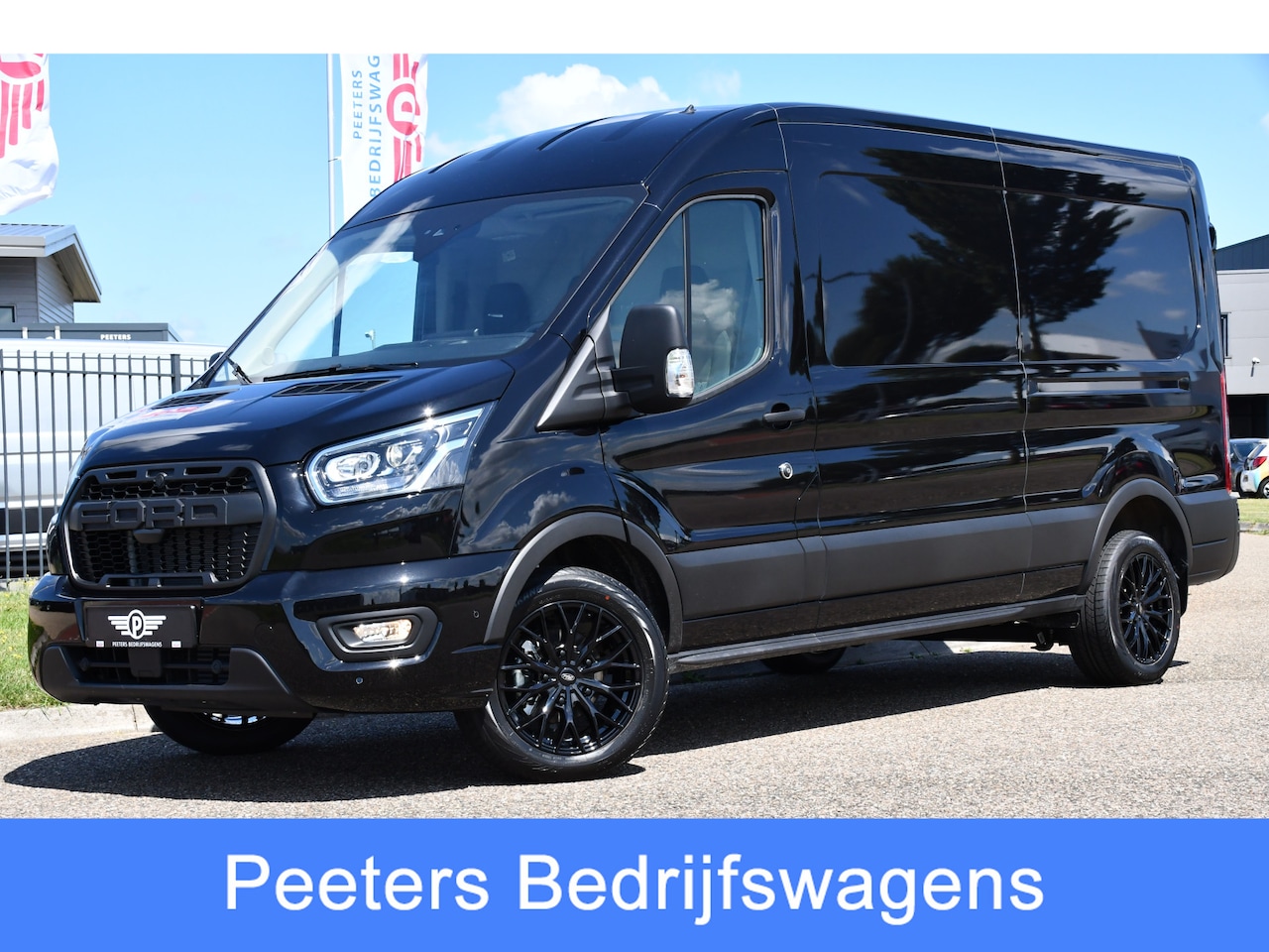 Ford Transit - Black Edition 350 2.0 TDCI L3H2 Black Edition Camera, Cruise, 12" Multimedia, PDC, 170PK, - AutoWereld.nl