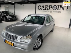 Mercedes-Benz C-klasse - 200 K. Elegance 2001 Automaat 68000KM NAP Unieke KM Stand Nieuwstaat Youngtimer Leer, Clim