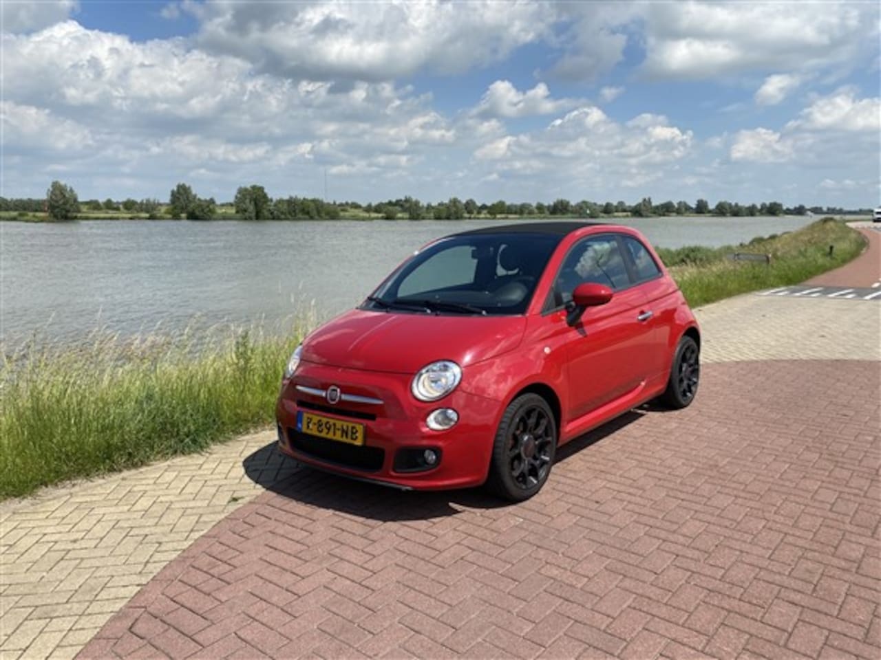 Fiat 500 C - 0.9 TwinAir Sport AIRCO.LMV.LEDER.PDC - AutoWereld.nl