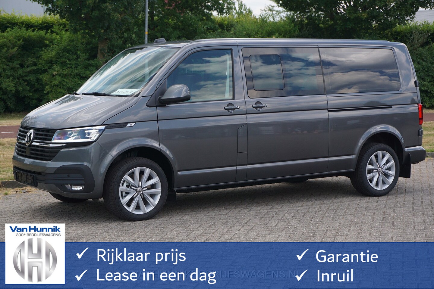 Volkswagen Transporter - DC Highline 204PK Navi, Camera, LED, Elec. Schuifdeur, 18" LM!! NR. 886 - AutoWereld.nl