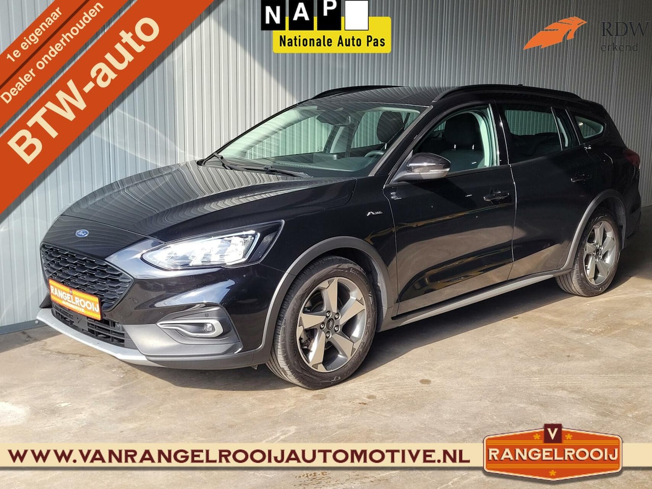 Ford Focus Wagon - 1.0 Active, LED kopl., ad. cruise, clima, trekh., DAB, pdc - AutoWereld.nl