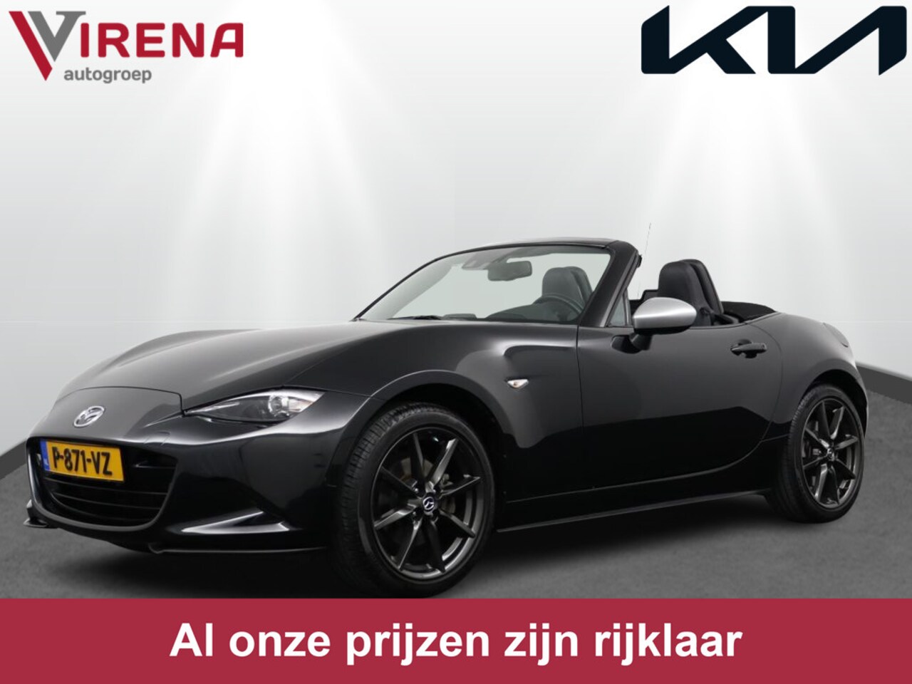 Mazda MX-5 - 2.0 SkyActiv-G 160 GT-M - Navigatie - Cruise Control - LM Velgen - LED - Bluetooth - Airco - AutoWereld.nl