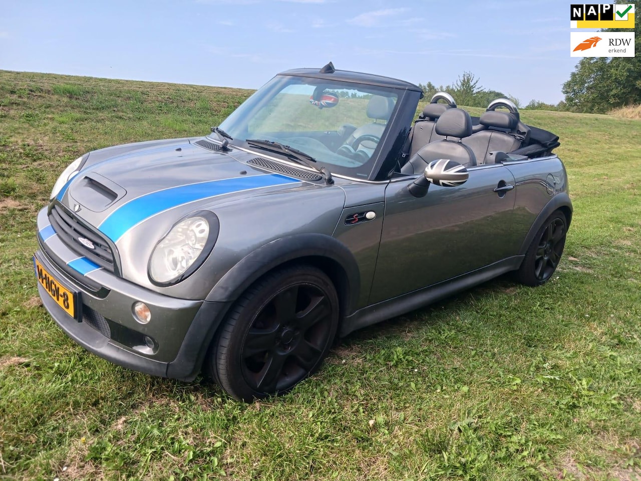 MINI Cabrio - Mini 1.6i Cooper S John Cooper Works Automaat Uitvoering getuned 200 PK Leer - AutoWereld.nl