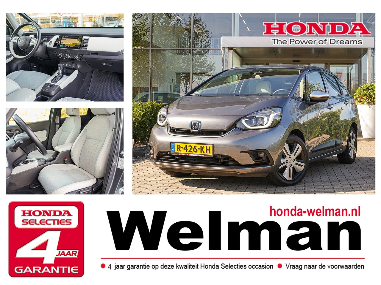 Honda Jazz - 1.5i e:HEV EXECUTIVE - AUTOMAAT - STOOTSTRIPPEN - CAMERA - AutoWereld.nl