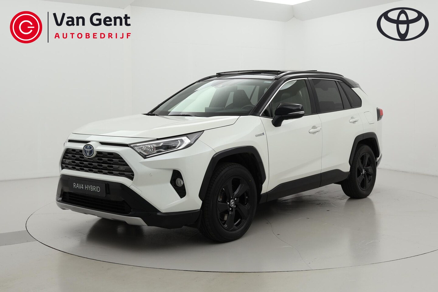 Toyota RAV4 - 2.5 Hybrid AWD Bi-Tone Panoramadak Dodehoek JBL - AutoWereld.nl