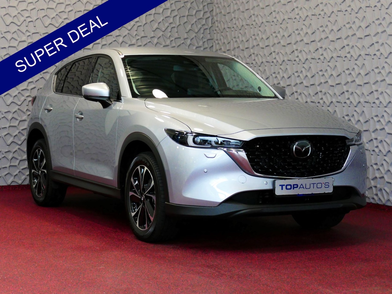 Mazda CX-5 - 2.0 165 PK LUXURY LEER HEADUP 360.CAMERA 19''LMV FULL LED CARPLAY NAVI STOEL/STUUR VERW. S - AutoWereld.nl