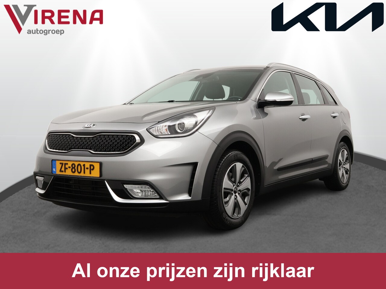 Kia Niro - 1.6 GDi Hybrid DynamicLine Navigatie - Climate Control - Apple Carplay/Android auto - Fabr - AutoWereld.nl