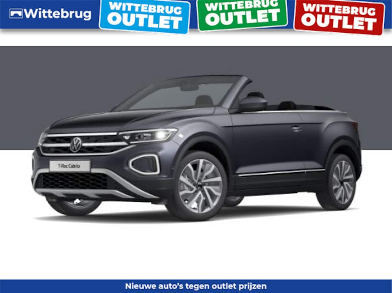 Volkswagen T-Roc Cabrio - 1.0 TSI Style OUTLET ACTIE WITTEBRUG VOORSCHOTEN - AutoWereld.nl