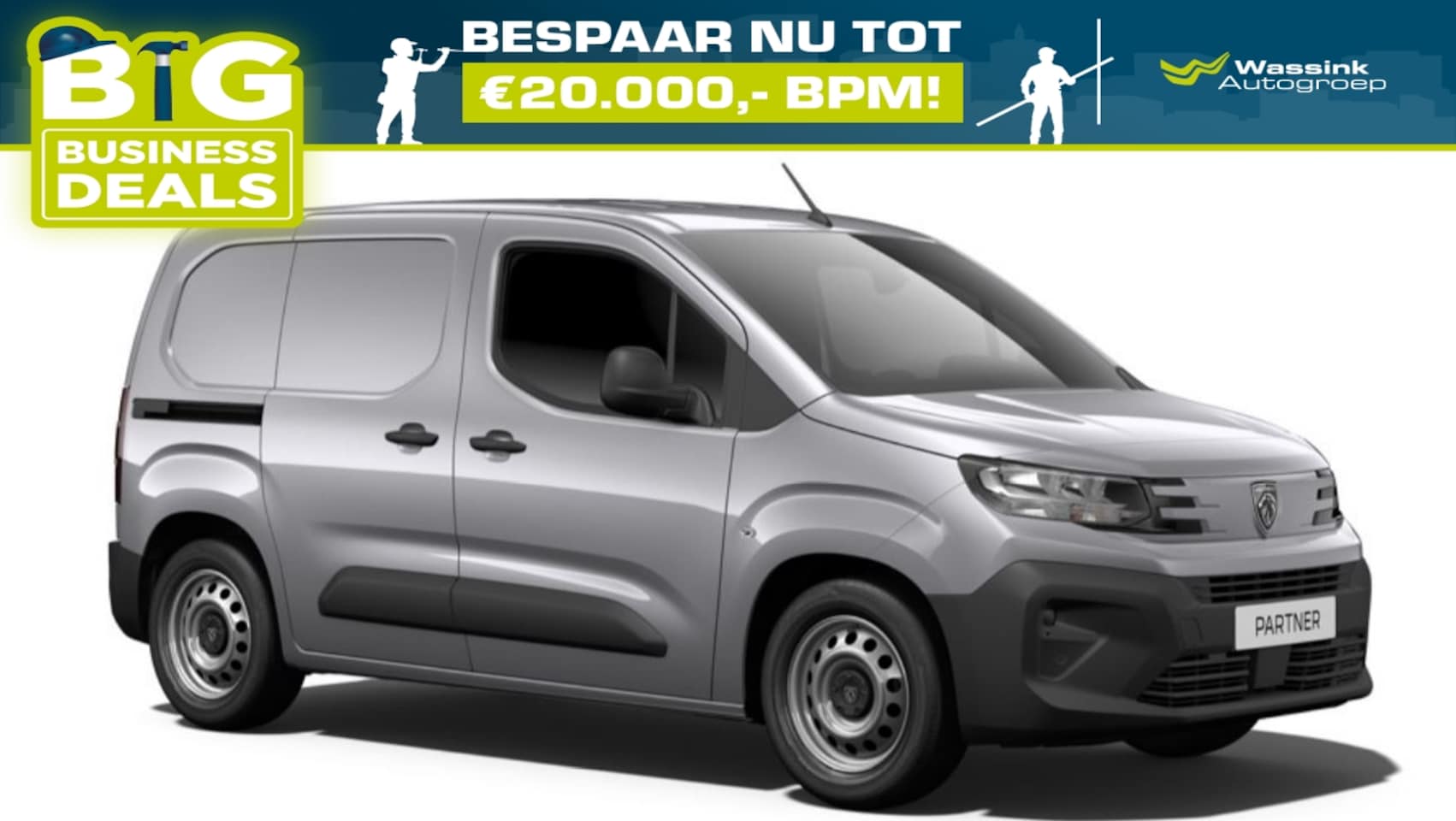 Peugeot Partner - 1.5 BlueHDi 100pk S&S L2 verhoogd laadvermogen - AutoWereld.nl