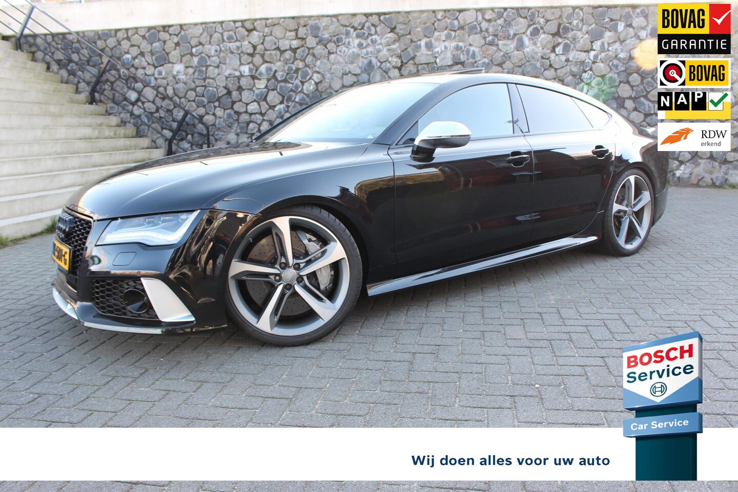 Audi RS7 - Sportback 440KW Quattro Ceramic brake Milltek uitlaat systeem Night vision Stinger shield - AutoWereld.nl