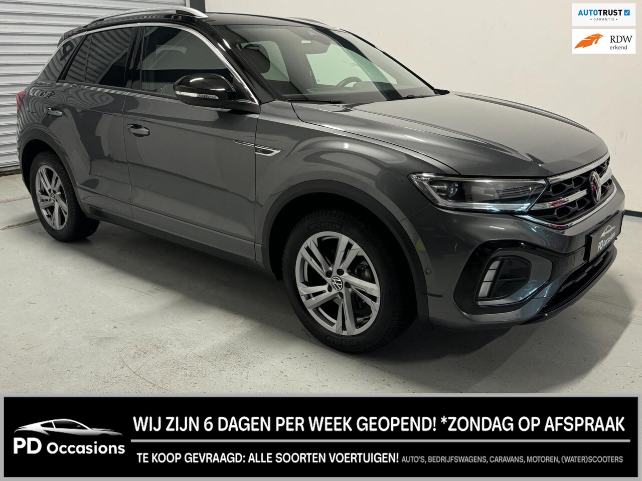 Volkswagen T-Roc - 1.0 TSI R-Line Business 1 jaar garan. Half leer, Navi, Camera, Stoelverw. - AutoWereld.nl