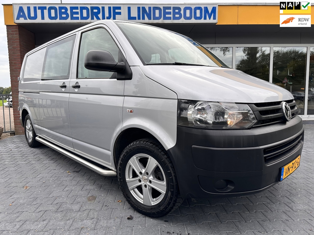 Volkswagen Transporter - 2.0 TDI L2H1 Dubbel Cabine Budgetline Nette staat Cruise control,Airco,Trekhaak - AutoWereld.nl