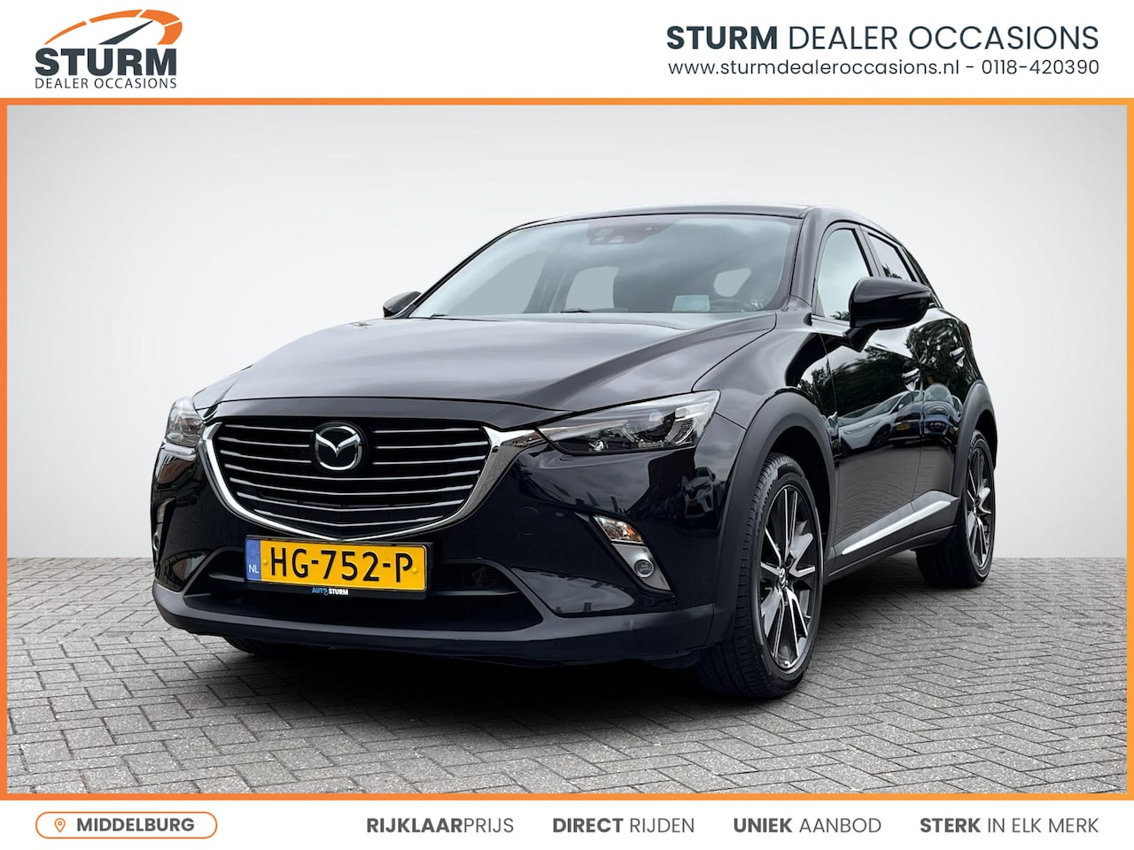 Mazda CX-3 - 2.0 SkyActiv-G 120 GT-M | Trekhaak | Navigatie | Camera | Stoelverwarming | BOSE Audio | L - AutoWereld.nl