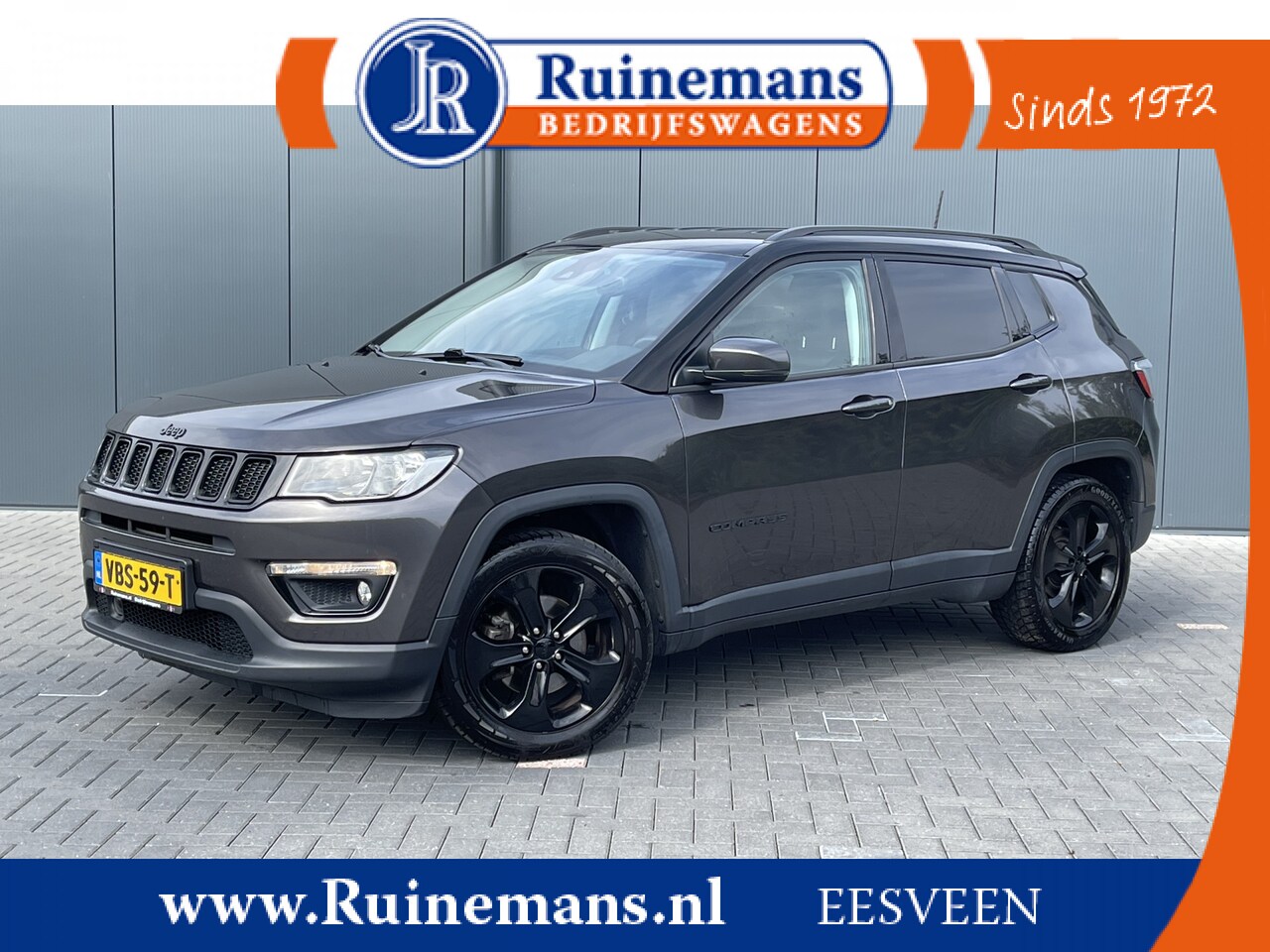 Jeep Compass - 1.4 MultiAir BENZINE / NIGHT EAGLE / 1e EIG. / GRIJS KENTEKEN / CRUISE / AIRCO / CAMERA - AutoWereld.nl