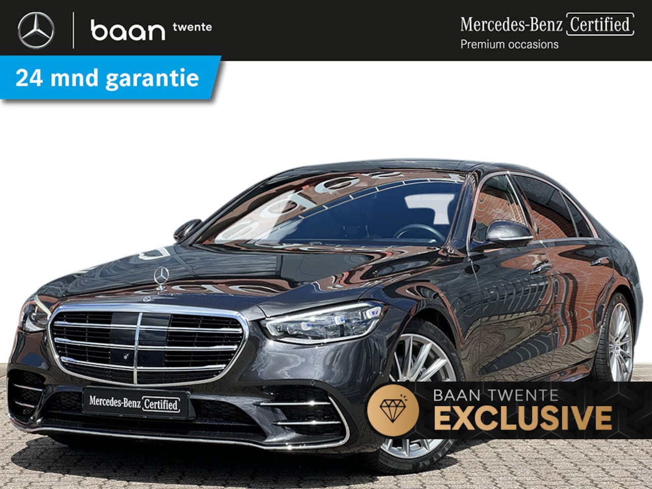 Mercedes-Benz S-klasse - S 400d 4-Matic AMG Line | Rij-assistentiepakket | Memorypakket | Panoramadak | 360° Camera - AutoWereld.nl