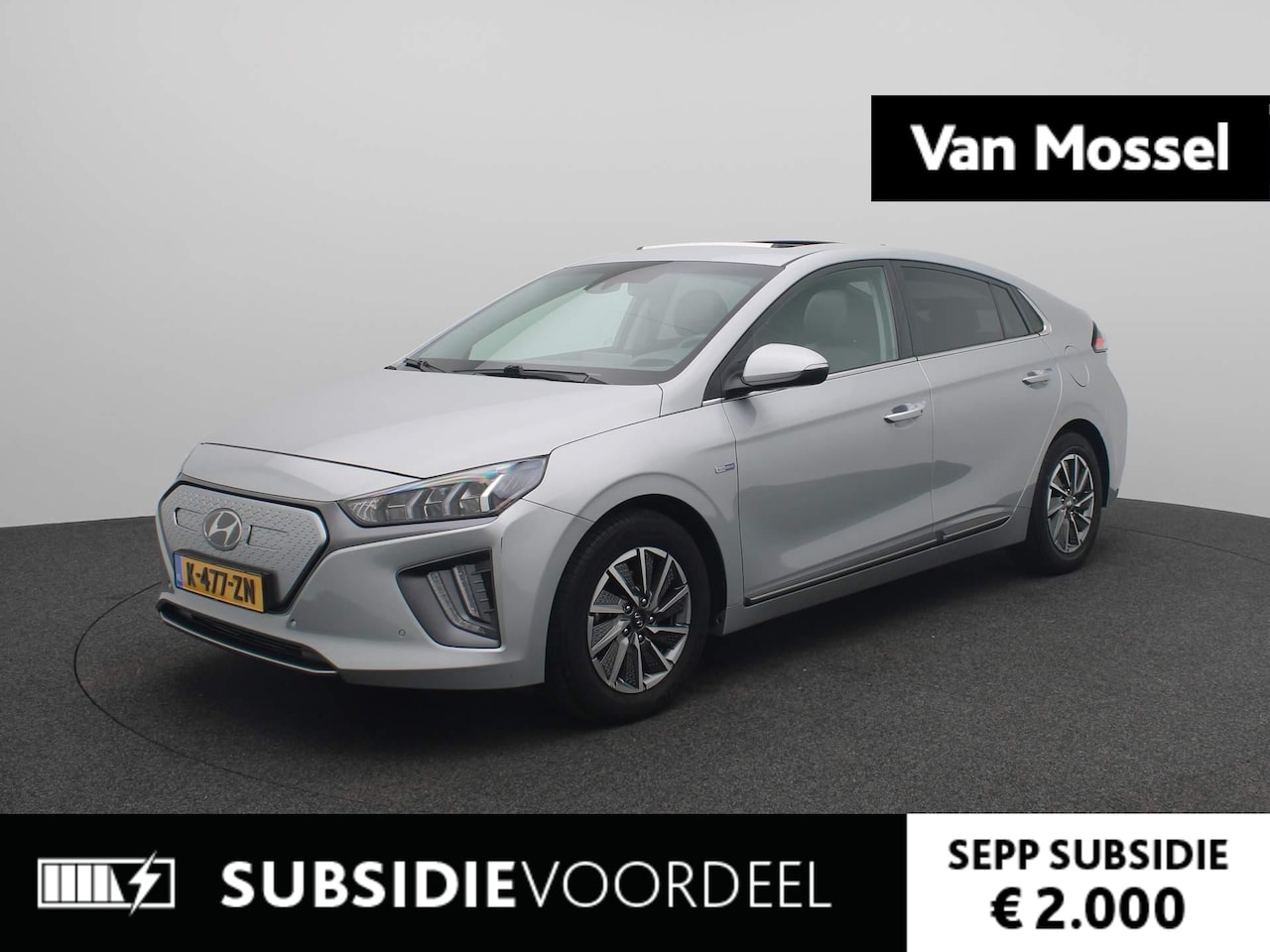 Hyundai IONIQ - Premium EV 38 kWh | Airco | Cruise Control | Lederen bekleding | Navigatie | LED | - AutoWereld.nl