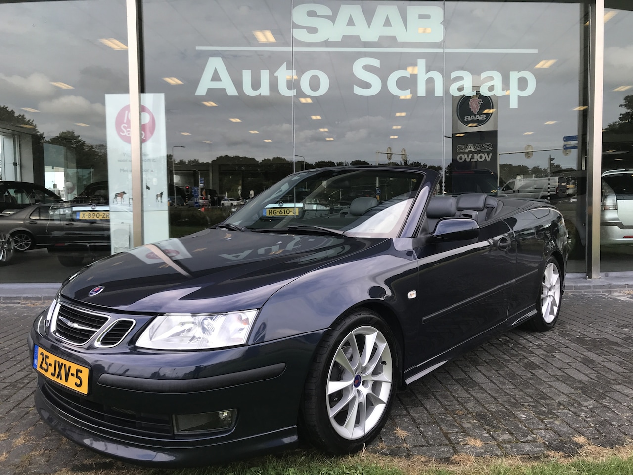 Saab 9-3 Cabrio - 1.8t Vector | Rijklaar incl garantie | Aero look Achterspoiler Blauwe kap Stoelverwarming - AutoWereld.nl