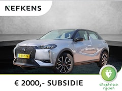 DS 3 - 3 E-Tense Performance Line+ 54 kWh 3-FASE (Direct rijden/LED/NAV./HUD/Climate/PDC)