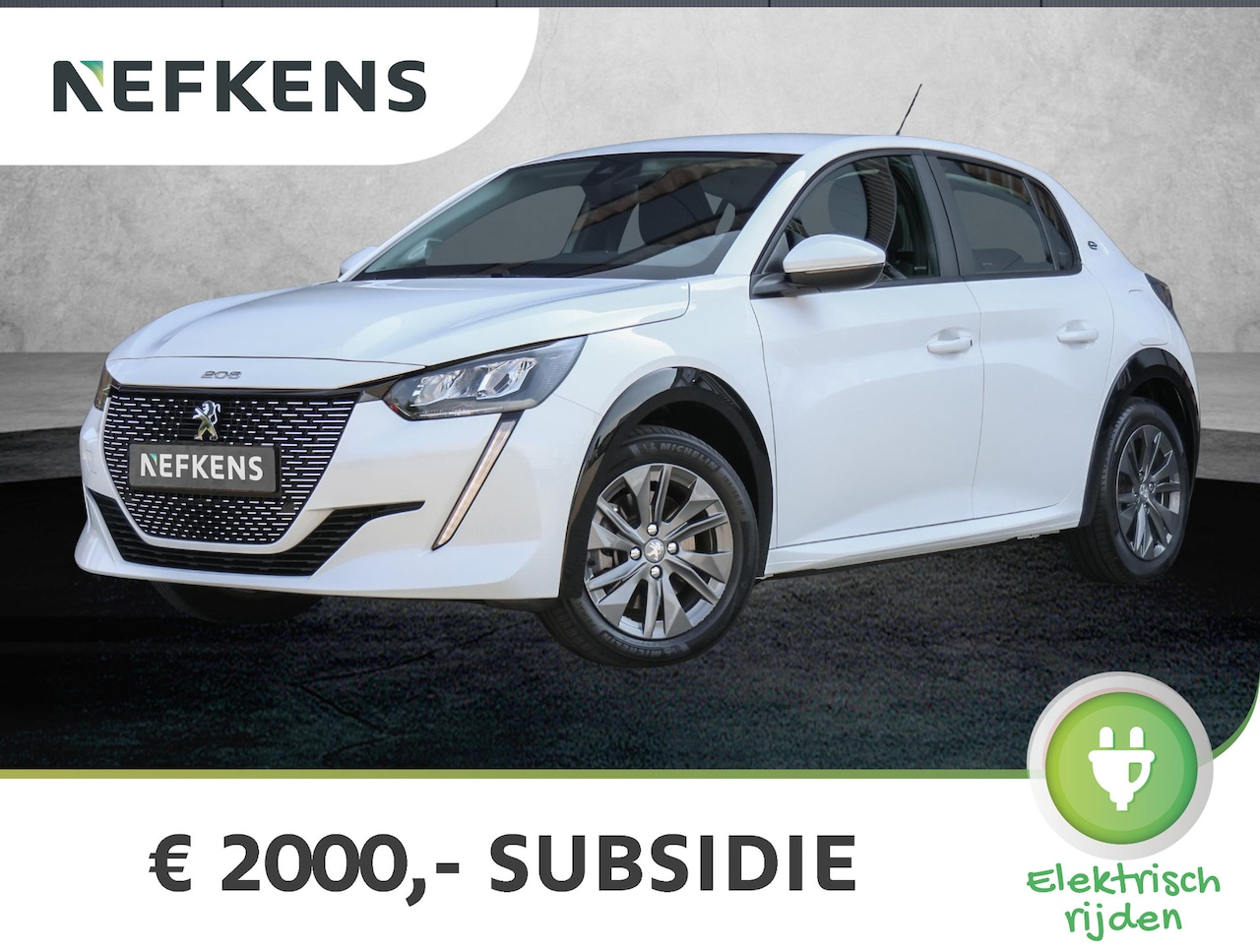 Peugeot e-208 - 50 kWh 136pk Active Pack | Parkeerhulp | Apple Car Play | Climate | Sportstoelen | DIRECT - AutoWereld.nl